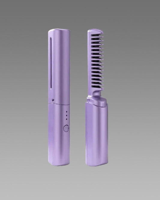 Mini Hair Straightener™ |  Cordless Rechargeable Mini Adjustable Hair Straightener Hot Comb