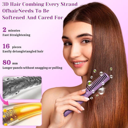 Mini Hair Straightener™ |  Cordless Rechargeable Mini Adjustable Hair Straightener Hot Comb